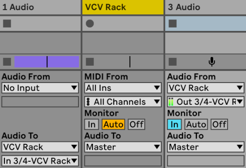 Ableton Live audio routing